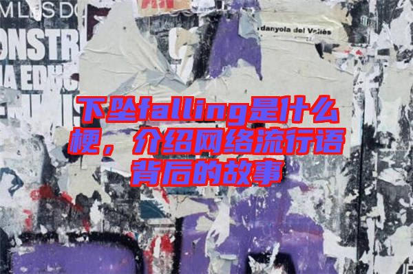 下墜falling是什么梗，介紹網(wǎng)絡(luò)流行語背后的故事