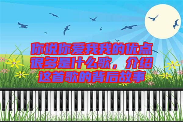 你說你愛我我的優點很多是什么歌，介紹這首歌的背后故事