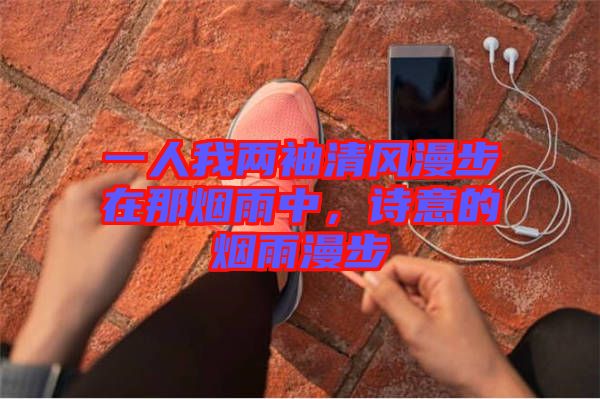 一人我兩袖清風漫步在那煙雨中，詩意的煙雨漫步