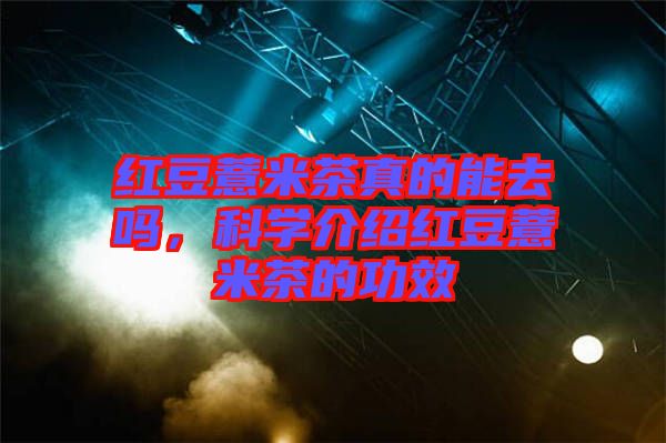 紅豆薏米茶真的能去嗎，科學介紹紅豆薏米茶的功效