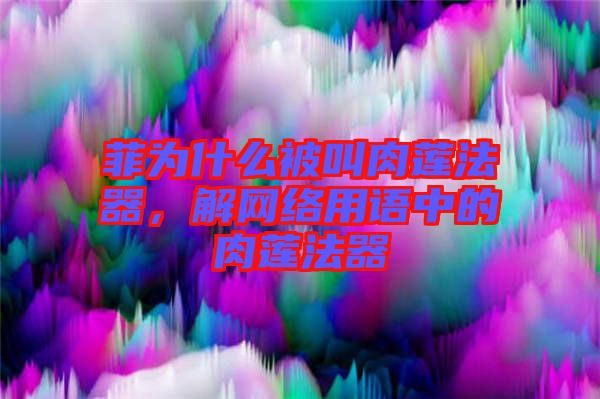 菲為什么被叫肉蓮法器，解網絡用語中的肉蓮法器