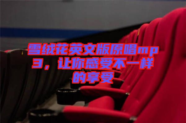 雪絨花英文版原唱mp3，讓你感受不一樣的享受
