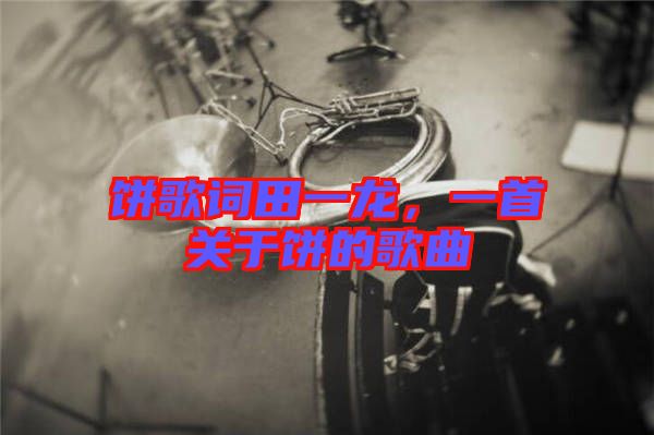 餅歌詞田一龍，一首關于餅的歌曲