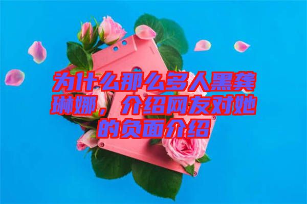 為什么那么多人黑龔琳娜，介紹網友對她的負面介紹