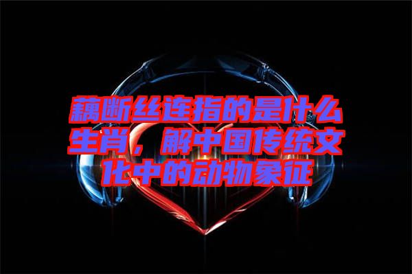 藕斷絲連指的是什么生肖，解中國傳統文化中的動物象征
