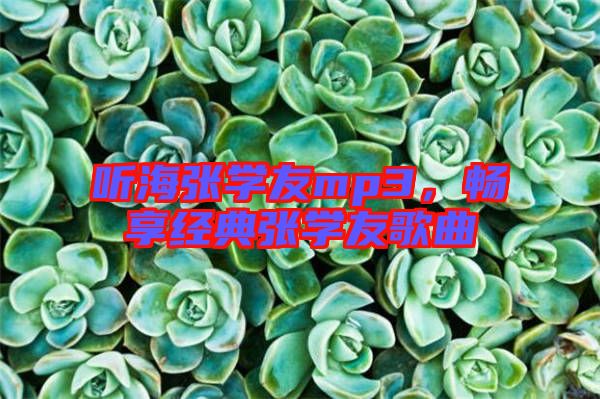 聽海張學(xué)友mp3，暢享經(jīng)典張學(xué)友歌曲