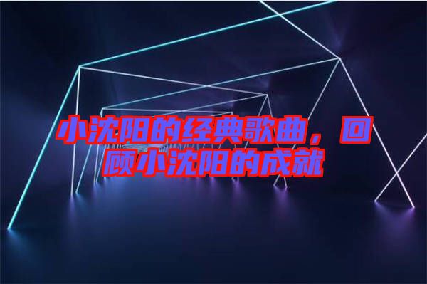 小沈陽的經典歌曲，回顧小沈陽的成就