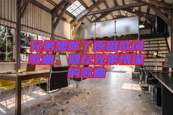 兄弟想你了原唱歌詞歌曲，回憶兄弟情深的歌曲