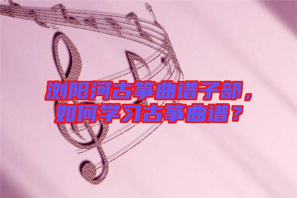 瀏陽河古箏曲譜子部，如何學(xué)習(xí)古箏曲譜？