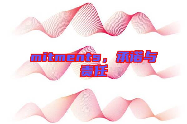 mitments，承諾與責任