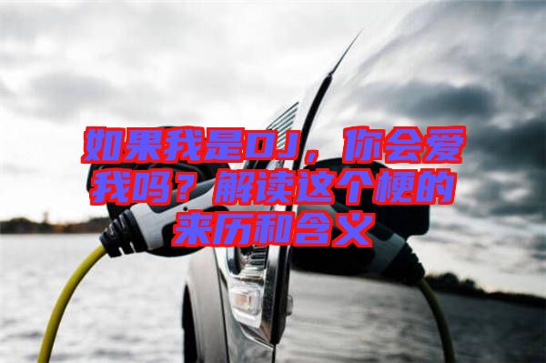 如果我是DJ，你會愛我嗎？解讀這個梗的來歷和含義